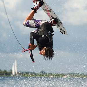 Kitesurfen op het Veerse Meer
